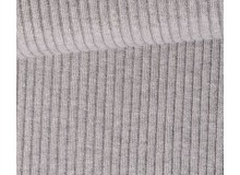 Bündchen Uni - Heavy Rib Rippe hellgrau